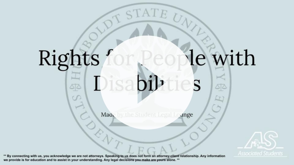 An image of video of disability rights presentation